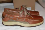 Sperry Top Sider Billfish Dark Tan Mens 10.5M 3 Eye Boat Deck Shoe - New 0799320