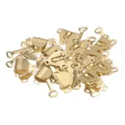 40pcs Sewing Hooks and Eyes Closure Set Copper Golden