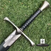 Pommel T5 Medieval Knight Warrior Arming Sword w/ Scabbard-CUSTOM ENGRAVED