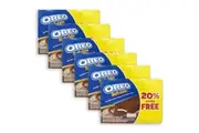 6x 12pc 230.4g Oreo Soft Sweet Cake Chocolate Sweets Sandwich Sachets Bars Box
