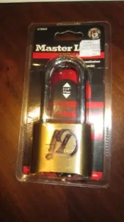 Master Lock 175DLH Brass Re Settable Combination Padlock Hardened with 2 1/4 "