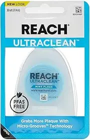 REACH Ultraclean Dental Floss Mint 30 Yards (Pack of 3)