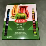 Derwent Academy - Oil Pastels - 24 Count - BRAND NEW In Box. By Acco Brands.