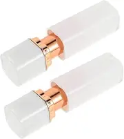 FOMIYES 2pcs Lipstick Tube Lip Gloss Plastic Lip Gloss Tube Diy Plastic Container Diy Lipstick Containers Pp White