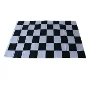 Capture the Excitement of Racing with this Checkered Flag 3x5FT Black/White