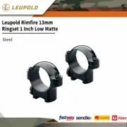 Leupold Rugged Dependable Rimfire 13mm Ringset 1 Inch Low Matte Steel #le178118