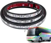 Car Hood Light Strip - 12V/24V Flexible Atmosphere Lamp | No Drilling Car Hood Light Weatherproof for Pickup Trucks SUV Truck Awning Home Decorations Pouxa