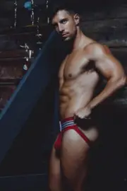 [N272] Handsome Man Cute Male Model Showing Off Body Physique Art Photography