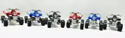 ATV Motorcycle Pull Back 3 Different Colors Set Of 6 Kids Fun Toy Four Wheelers