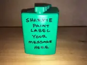 Plastic Alcohol Flask - Customizable - Green - 12 Pack - Free Shipping