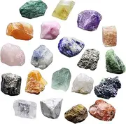Nicoone Crystal Healing Stones Set, 20 Pieces Chakra Stones Set, Gemstones Set, Healing Crystals for Crystal Therapy, Meditation, Gemstones, Healing Crystals, Chakra Stones, 10-17 mm, Other