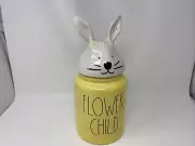 Rae Dunn Ceramic 5x14in Flower Child Canister CC02B60001