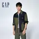 Gap 男裝 翻領工裝外套-橄欖綠(876977)