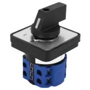 660V 20A Switch 4-Position 2 Pole Rotary Selector Universal Rotary Cam Changeover Switch Electric Motor Reversing Switch Blue