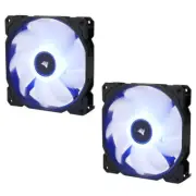2PK Corsair Air Flow AF140 140mm 3 PIN 1150 RPM LED Cooling Fans for PC Case BLU