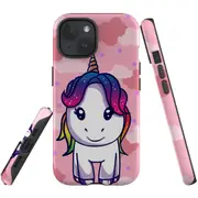 For iPhone 15 Case, Shielding Cover, Cute Unicorn