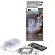 Feit Electric LED String Light 10' w/Remote, Clips, USB/Battery Operated 24-Pack