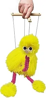 Walking Ostrich Puppet | Funny Interactive Bird Puppet | Ostrich Puppet Strings | Plush Marionette Toy Pull String Puppet | Handmade Ostrich Marionette Puppets String Doll for Kids