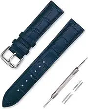 [Jumpsunfun] Watch Band 12mm~24mm, Genuine Leather Watch Strap, Calf Leather Replacement Strap (Come with Replacement Tool and Spring Bar)
