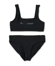 Givenchy Kids 4G Logo Two-Piece Bikini Set 12,8Y,12 Black