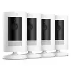 Ring Stick Up Cam Battery Full HD Security Camera 4 Pack (3rd Gen) - White