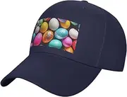 [FSCEV] Easter Eggs Solid Color Curved Brimmed Duckbill Cap Men's and Women's Outdoor Sports Baseball Hat