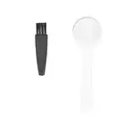 A (Chrome Plated)50ML Coffee Capsule Pods Cup With Spoon Brush Reusable Filter