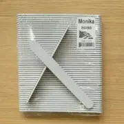 Monika Acrylic Nail File Zebra 7" 80/80 USA 50pcs F004P