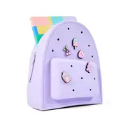 Mini Backpack with Charms - Purple