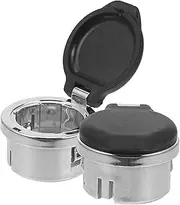 GANAZONO 2Pcs Automotive Cigarette Lighter Covers Durable Power Port Caps Compatible with Easy to Install Plug Covers for Car Interior Protection