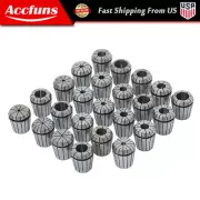 24Pcs ER40 Collet Set Metric Size High Precision Spring Clamping Collets