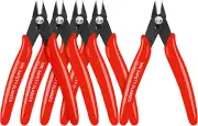 HongWay 5pcs Wire Cutters, Micro Flush Cutters with Spring, Cutting Red