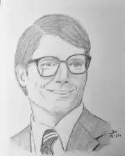 CLARK KENT PENCIL DRAWING 11x14 CHRISTOPHER REEVES PORTRAIT SKETCH