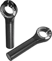 Mipcase 2pcs Carbon Fiber Vice Handle Bicycle Handlebar Extension Handlebar Extender Handle Bar Extension for Bike Mountain Bike Bar Ends Bike Handlebar Ends Ergonomic Plastic