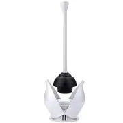 YANXUS Toilet Plunger, Hideaway Toilet Plunger with Caddy, Plungers for Bathroom