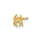 14k Yellow Gold 22 Gauge Polished Spider Scorpian Nose Stud Ring - 8.3mm - Nose