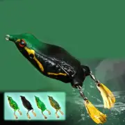 Giant Frog Bait Fishing Sequins Lure Frog Jig Soft Bait Sea Ice Fishing 12cm