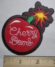 420 Weed Indeed Cherry Bomb Iron Sew On Embroid. Patch