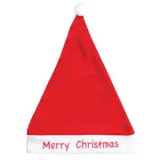 Christmas Unisex Adults Kids Novelty Hat Xmas Party Cap Santa Costume Dress Up, Santa Hat - Merry Christmas