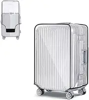 [WADY] Clear PVC Travel Suitcase Protector Cover,1Pc Luggage Cover Suitcase Protector Cover,PVC Travel Suitcase Cover Protector,Clear Luggage Cover Suitcase Cover PVC Travel Suitcase Protector Cover (26Inch)