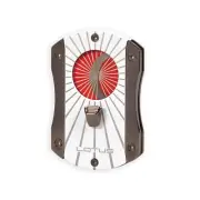 Lotus Deception Techni-Color Cigar Cutter White Twin Blade Compact Cut406TC
