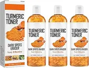 Turmeric Toner,Tumeric Toner Facial Serum,100ml Turmeric Toner Dark Spot Eraser for Face, for Facial & Neck, Even Skin Tone, Flawless Skin,3 PCS