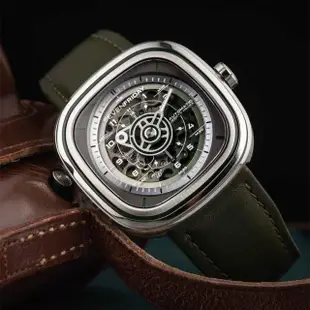 【SEVENFRIDAY】T系列 軍綠色漸層機械錶-45mm(T1/06)