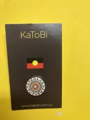 Aboriginal Art Aboriginal Family Gathering Pin Badge Brooch Indigenous NAIDOC