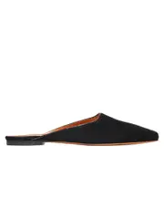 Emme Parsons | Flat Mule in Black Suede | The UNDONE
