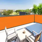 Houssity 3 FT Orange Chain Link Fence Privacy Screen Balcony Deck Railing Kennel