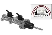 Wilwood Compact Remote Tandem Master Cylinder 1-1/8" Bore, Polished Finish WB260-14244-P