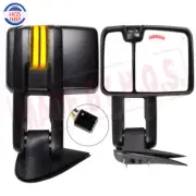 Power Heated Towing Mirrors For 99-02 Chevy GMC 1500-3500 W/ Dynamic Turn Signal