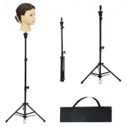 Wig Stand Tripod Reinforced Mannequin Head Stand Adjustable Tripod 80-130cm