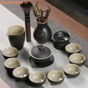 日式黑陶｜旅行茶具套組功夫茶具泡茶茶壺茶杯茶具組